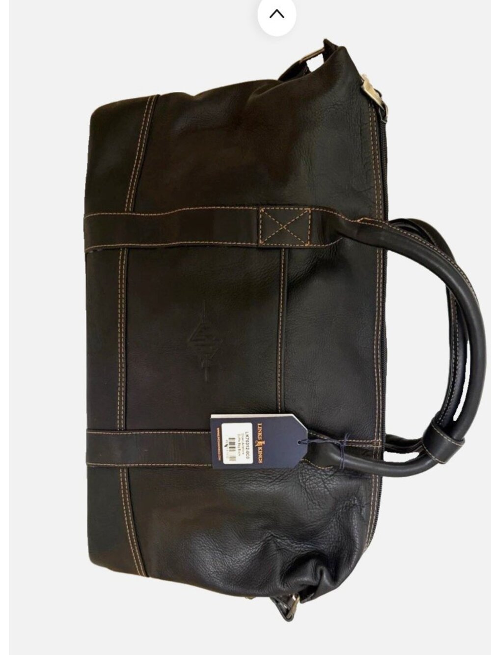 NWT LINKS & KINGS Crown Aviemore Duffle bag Leather Weekender Black Golf related